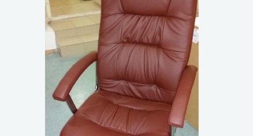 Обтяжка офисного кресла. Беломорск