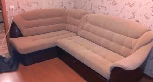 Перетяжка углового дивана. Беломорск